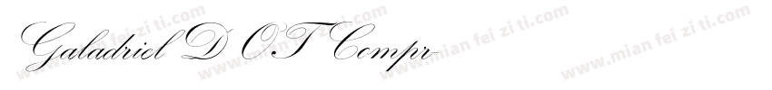 Galadriel D OT Compr字体转换